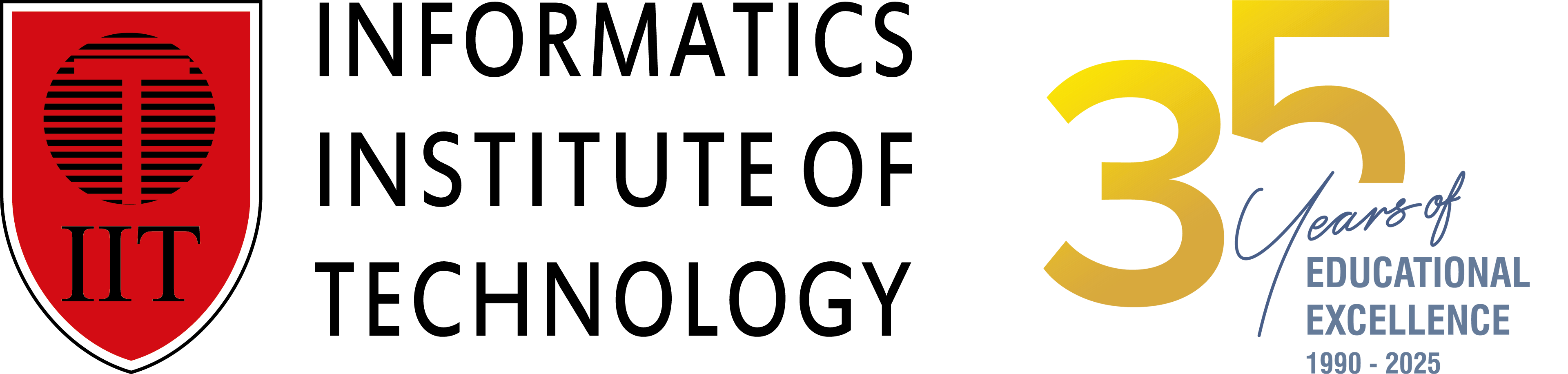 IIT 35 Years - Black Text